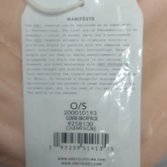 😺OBEY Champagne Ozark Backpack - Picture 13 of 14